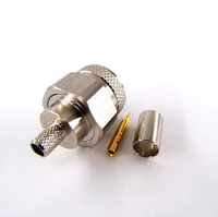 Connecteur coaxial RF étanche 50 ohms de type N mâle à sertir pour câble LMR240, pour antenne et câble électrique