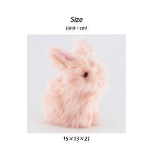 Lapin en peluche fait à la main animaux en peluche doux cadeaux de Pâques personnalisés sublimation lapin lapin jouets Figurines décoration de fête - Product Image 4