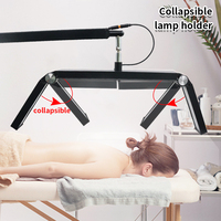 Lampe LED demi-lune à luminosité et température de couleur réglables, avec télécommande, design pliable, support de téléphone, en alliage d'aluminium