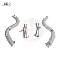 Knalpot Downpipe SD Free Flow untuk Mercedes-Benz S580 4MATIC W223 4.0T 2020-2025 Pipa Knalpot Stainless Steel dengan Pelindung Panas