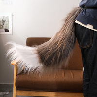 Accessoires de cosplay populaires : queues d'animaux en peluche faites à la main, grandes tailles, pour hommes et adultes – queues de renard et de loup