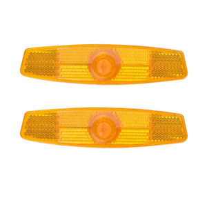Réflecteur de vélo en plastique ABS, haute visibilité, durable, pour rayons de roue, conduite nocturne, personnalisable, OEM, vente en gros - Product Image 1