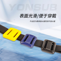 Pochette de plongée en acier inoxydable et plastique à dégagement rapide pour ceinture de plongée, idéale pour la plongée libre et la plongée profonde, système de lest de plongée