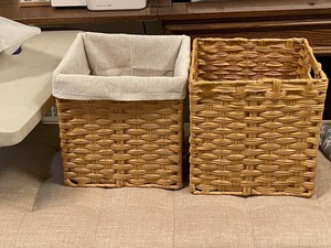Modern <b>Wicker</b> <b>Storage</b> <b>Baskets</b> <b>Baskets</b> with Handles Organizing for Pantry Closet Toys Organizing Rattan <b>Baskets</b> Organizer - Product Image 6