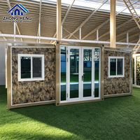Precio de Fábrica Casa Contenedor de Acero Expandible de Camuflaje de 20 y 40 pies, Plegable de Doble Ala, Prefabricada, Modular, Móvil, para Almacén
