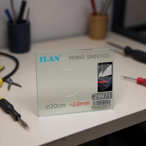 Lámina de Vidrio Sintético Ilan de 20 cm x 2.0 mm para Cajas Electrónicas - Product Image 1