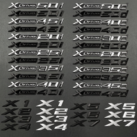 Emblema y Letras para Guardabarros/Portaequipajes de Auto MD Luxury 3D Xdrive 20d-50d 20i-30i X1-X7, ABS Reutilizable, 1 Año de Garantía