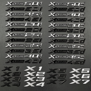 Emblema de Guardabarros y Maletero 3D Xdrive 20d 30d 35d 40d 50d 20i 25i 30i para Coches X1-X7, Letras de Material ABS Reutilizables, 1 Año de Garantía - Product Image 3