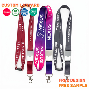 Cordons personnalisés robustes avec ouvre-bouteille, sangles de cou en polyester personnalisées pour cartes d'identité des employés de bureau - Product Image 1