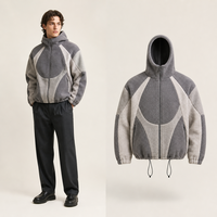Veste d'hiver décontractée personnalisable, coupe-vent, fermeture éclair sur le devant, pour le camping, les voyages, le quotidien, pour hommes, best-seller en Europe
