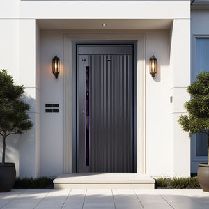 <span class=keywords><strong>Porte</strong></span> <span class=keywords><strong>d</strong></span>'<span class=keywords><strong>entrée</strong></span> principale moderne en alliage <span class=keywords><strong>d</strong></span>'aluminium M8 avec caméras de sécurité extérieures pour application extérieure - Product Image 1