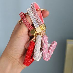 Llavero de coche con letras de diamantes de imitación, llavero personalizado brillante con diamantes de imitación, juguete llavero de diamantes de imitación - Product Image 2