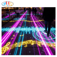Système de sol interactif de qualité commerciale, projection interactive en 3D pour discothèque, bar, KTV, décoration de divertissement immersive