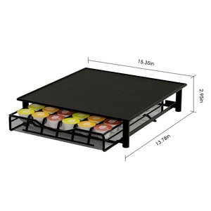 Organisateur de tiroir moderne pour dosettes de café, capacité 36 pièces, en métal, type sur pied, pour outils de nettoyage de vaisselle - Product Image 5