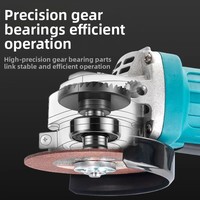 Meuleuse d'angle sans fil HX-9553 de qualité industrielle pour l'Asie du Sud-Est, avec interrupteur à glissière, disque de meulage, machine à découper le métal, outils électriques