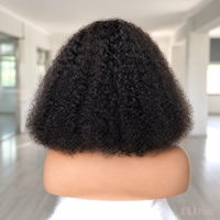 Perruques Bob en cheveux humains bruts à cuticules alignées, cheveux péruviens, double trame frontale, sans colle, ultra-lisses, longs, en dentelle, cheveux brésiliens