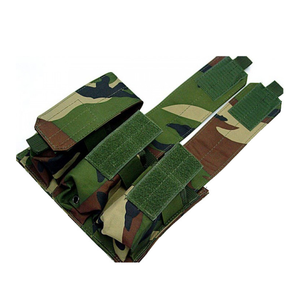 Pochette tactique triple noire pour chasse et combat en extérieur, porte-chargeurs 3 magazines, pochette Molle - Product Image 3