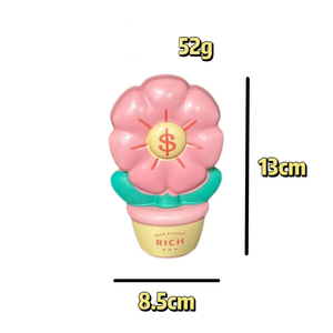 Jouet Squishy en PU Super Doux 13cm, Fleur de Richesse à Rebond Lent, Anti-Stress, Cadeau pour Enfants et Adultes, Porte-Bonheur - Product Image 2