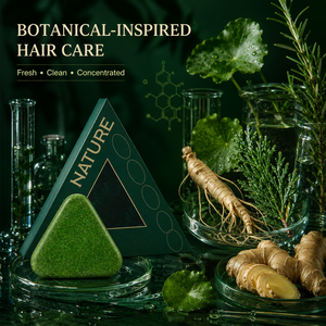 OEM 140g Barre de shampoing solide végétalienne biologique aux herbes, hydratante, nourrissante et lissante pour les cheveux, nettoyante pour le cuir chevelu, régulatrice de sébum et anti-frisottis - Product Image 6