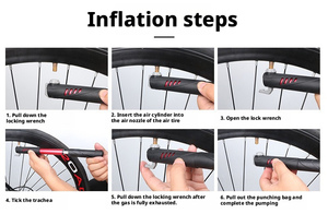 Mini Bomba de Aire Portátil para Bicicleta, Bomba Manual para Neumáticos de Bicicleta, Accesorios de Ciclismo - Product Image 6