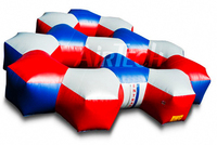 Hot Nerf Bunkr Battle Zone Blow up IPS Labyrinth Nerf War Obstacles Inflable Maze Laser Tag Arena a la venta con conjunto de chalecos