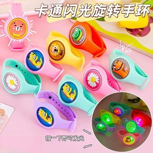 Children's Cartoon Light Up Bracelet <b>Watch</b> Rotating Waterproof Outdoor Play Essential - Product Image 2