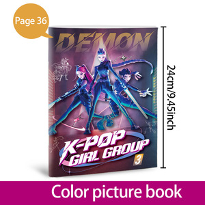 Carnet <span class=keywords><strong>de</strong></span> <span class=keywords><strong>coloriage</strong></span> et d'art ligné A6 pour enfants, sur le thème <span class=keywords><strong>de</strong></span> l'anime Kpop <span class=keywords><strong>Demon</strong></span> <span class=keywords><strong>Slayer</strong></span>, avec motifs <span class=keywords><strong>de</strong></span> personnages féminins, format spirale - Product Image 3