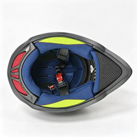 Casque de moto intégral en gros, coque ABS, visière transparente intégrée, doublure en polystyrène expansé, taille XL adulte, antichoc, tout-terrain