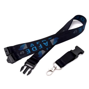 <span class=keywords><strong>1</strong></span>インチ2.5cm幅取り外し可能ポリエステルストラップブラック背景ブルーカスタマイズロゴサーマルプリント - Product Image 2