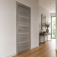 Portes intérieures en bois massif WPC imperméables à ouverture latérale de haute qualité, vente en gros d'usine pour maisons et appartements