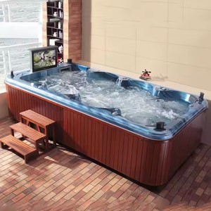 Grote Grootte 8 Persoons Familie Seks Massage Hot Tub Met <span class=keywords><strong>Video</strong></span> Tv 1080P Hd - Product Image 1
