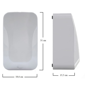 Asciugamani Elettrico a Parete 1000W con Sensore a Infrarossi, Bianco in ABS per Uso Bagno - Product Image 2