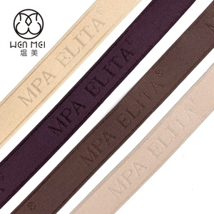 थोक अनुकूलित मुद्रित लोगो 25 मिमी नायलॉन को एम्बेड स्ट्रैप्स लैस्टिक बैंड जैक्वार्ड लैस्टिक वॉस्टबैंड लिंगेरी अंडरवियर मुक्त - Product Image 3