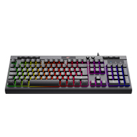 Teclado para Juegos Havit KB883L, Teclado con Retroiluminación LED Programable con Cable para Computadora de Escritorio