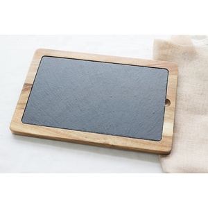 Vajilla de cocina de piedra negra natural, platos de cena de hotel, platos de <span class=keywords><strong>sushi</strong></span> - Product Image 3