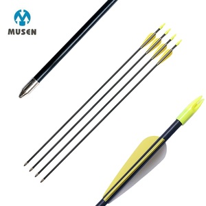 Flèches en fibre <span class=keywords><strong>de</strong></span> verre à tête émoussée Musen pour enfants, pour <span class=keywords><strong>la</strong></span> récréation, l'entraînement, tir à l'arc sûr, flèches pour arc recurve - Product Image 1