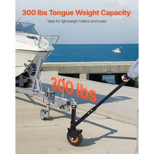 Adjustable 300lbs Trailer <b>Dolly</b> with 16.5 and 22in Heights 1-7/8 and 2in Balls Product Category <b>Dollies</b> - Product Image 2