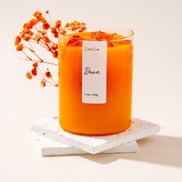Private Label Handgemachte Einzigartige Benutzerdefinierte Logo Gelee-Wachs Kreative Eis-Erdbeer-Orangen-Duftkerze