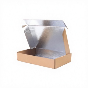 Premium OEM Custom Logo Kraft Corrugated Lined Waterproof Insulation Chewing Gum Olive Oil Food Grade Airplane <b>Box</b> Shockproof - Product Image 3