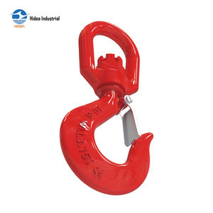 HIDEA <span class=keywords><strong>Crochet</strong></span> pivotant <span class=keywords><strong>de</strong></span> type G80 360° °   <span class=keywords><strong>Crochet</strong></span> <span class=keywords><strong>de</strong></span> levage à œil autobloquant en acier forgé à rotation pour levage en hauteur - Product Image 5