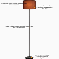 Lámparas de Pie Modernas para Dormitorio, Decoración del Hogar, Lámpara de Pie Vintage de Lujo para Sala de Estar