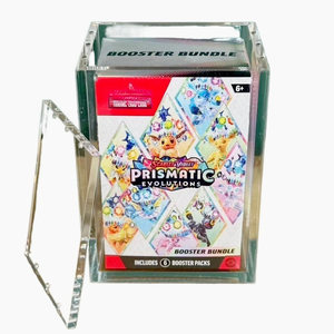 Étagères de présentation en acrylique transparent, 6 paquets, Pocket Monsters Booster 151 Bundle Box, boîte d'évolution prismatique, boîte magnétique américaine - Product Image 1