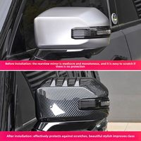 Accessoires de voiture, coques de rétroviseurs décoratifs en ABS, coques de rétroviseurs latéraux en fibre de carbone pour Jetour T2 Traveler