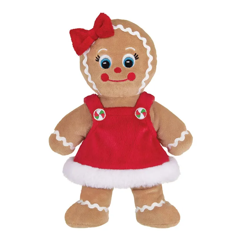 High Quality Christmas Decoration Kids Gifts Soft Plush Gingerbread Man