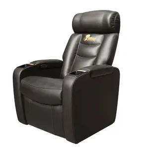 Vip deri özel sinema kanepe koltuk elektrikli recliner ile sinema sandalye