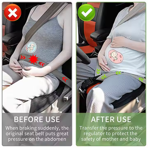 Métal Portable <span class=keywords><strong>Enceinte</strong></span> Sécurité Réglable Maternité <span class=keywords><strong>Femme</strong></span> Grossesse Siège De <span class=keywords><strong>Voiture</strong></span> Coussin <span class=keywords><strong>Ceinture</strong></span> - Product Image 2
