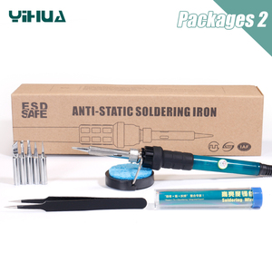 Soldador Eléctrico Ajustable y Temperable YIHUA 947-II de 60W con Soporte para Puntas de Soldadura y Reparación W216 - Product Image 2