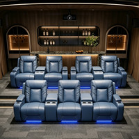 Sofá Modular Curvo y Redondeado para Cine en Casa, Asiento Profundo y Suave, Ideal para Dormitorio, Apartamento, Hotel, Villa