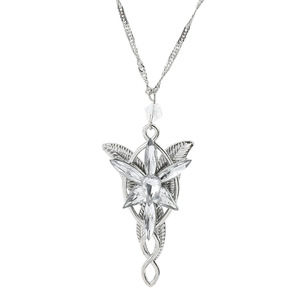 Collar con Colgante de Cadena de Bambú de Aleación de Zinc con Diseño de Estrella de Noche Oscura del <span class=keywords><strong>Señor</strong></span> de los Anillos, Princesa Élfica - Product Image 1