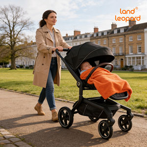 Poussettes et trotteurs 3 en 1 pour bébés - Aluminium pliable et cuir PU, capacité de charge de 20 kg, pour les enfants de 0 à 3 ans - Product Image 1